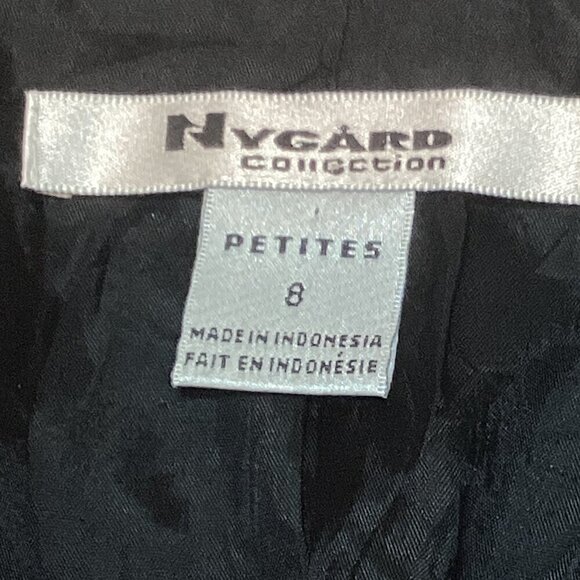 Nygard Collection Classic 1-Button Longline Blazer Jacket Black Sz 8P 299B - Picture 7 of 8